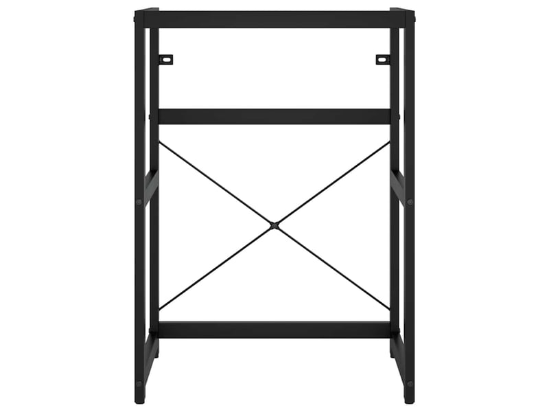  Cadre de lavabo de salle de bain vasque à encastrer noir fer shl9211  - Conforama D