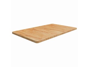 Comptoir de salle de bain, plan de travail marron clair 100x60x2,5cm bois traité cf65821