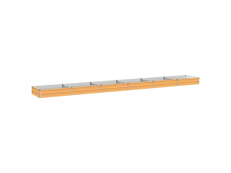  Jardinière - jardin surélevé naturel 600 x 80 x 24 cm acier laminé à froid  - Conforama A