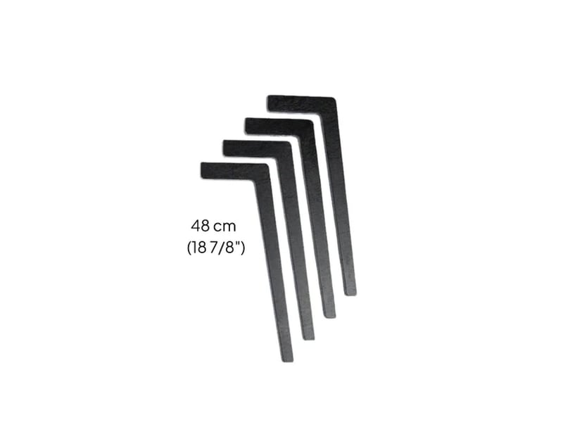  Pieds de table tulla, noir, longs LeBLL - Conforama A