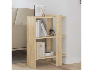 Étagère 2 niveaux, étagère de rangement 52 x 25 x 71,5 cm bois d'ingénierie shl5971