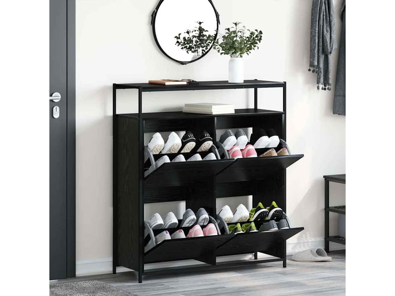 Banc à chaussures, meuble à chaussures 100x34x112 cm bois d'ingénierie shl5166 - Conforama D