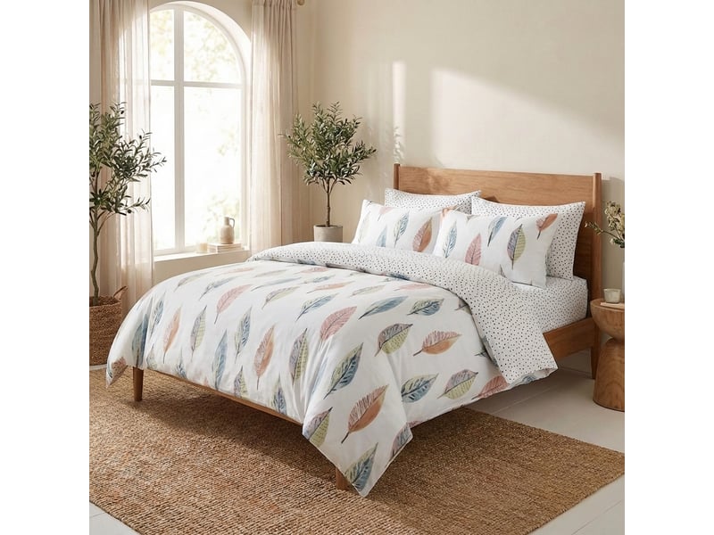  Parure de lit 220x240 cm coton flynn PD25474 - Conforama C