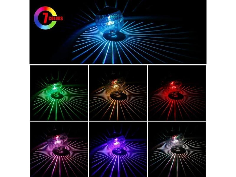  Projecteur de piscine solaire avec deux lumières led flottantes, changement de couleur automatique, étanche et sphérique, transparent HRC0001114LY - Conforama B