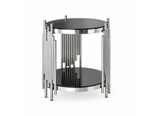 Table basse rond(e) coloris noir MIVRAY