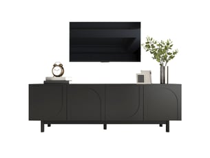 Meuble tv coloris noir 175 cm LPOSPI  