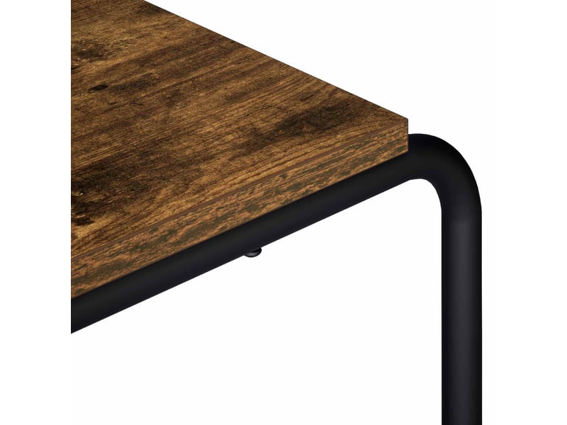  Meuble tv moderne, banc tv 98x35,5x42 cm chêne fumé bois d'ingénierie  - Conforama E