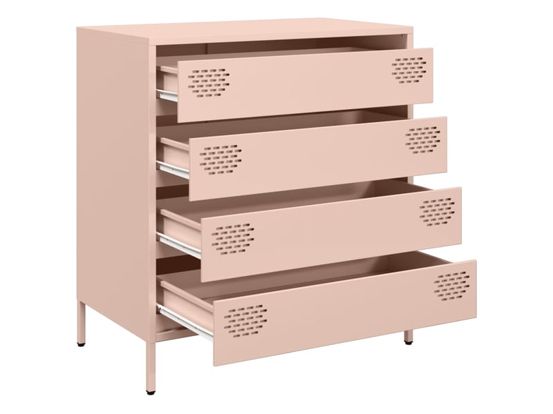  Buffet - bahut - meuble de rangement rose 68x39x73,5 cm acier laminé à froid  - Conforama D