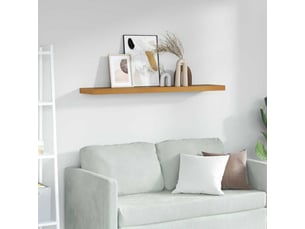 Étagère flottante, étagère suspendue montage mural beige 120 x 23,5 x 3,8 cm cf42430