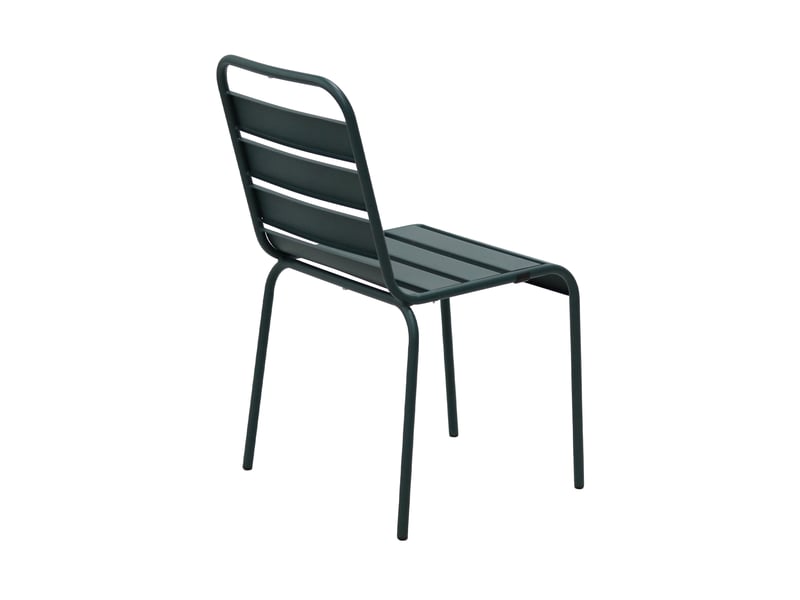  Lot de 2 chaises de jardin en métal vert sapin - baca  - Conforama D