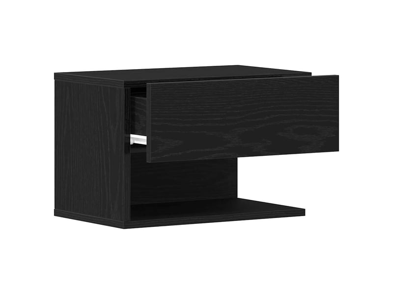  Table de chevet - cabinet de chevet - table de nuit chêne noir 46 x 30 x 30 cm bois d'ingénierie  - Conforama D