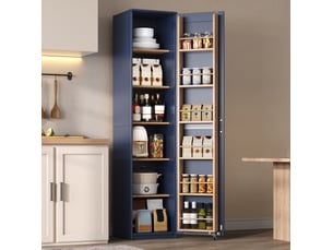 Buffet 1 porte(s)   <strong>HAVRYA</strong> <strong></strong> - 40 cm coloris bleu 