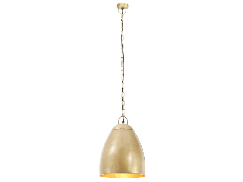  Lampe suspendue, suspension luminaire industrielle 25 w laiton rond 32 cm e27  - Conforama D