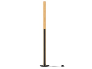 Lampe sur pied 18 cm x 122 cm variable d'intensité et trois températures moderne ambiance cosy en bambou naturel 20_0017152