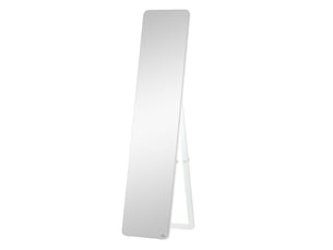 Miroir sur pied et mural pliable en pin et mdf blanc 37 x 43 x 156 cm