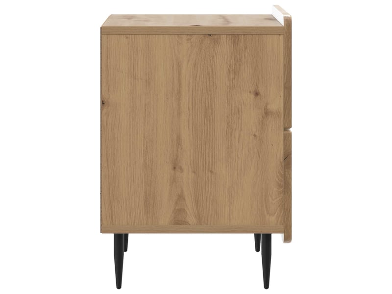  Table de chevet - cabinet de chevet - table de nuit chêne artisanal 43 x 34,5 x 49,5 cm  - Conforama E