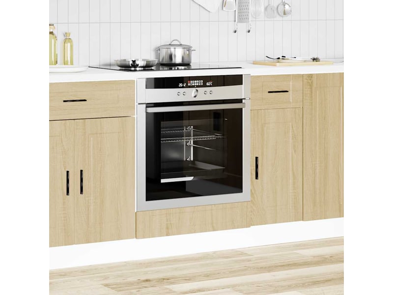 Armoire à four, armoire de cuisine porto chêne sonoma bois d'ingénierie - Conforama C