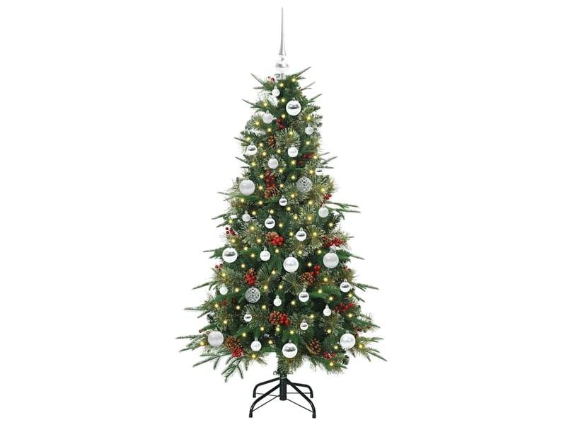  Sapin de noël artificiel, arbre de noël à branches articulées vert 150 cm shl9694  - Conforama C