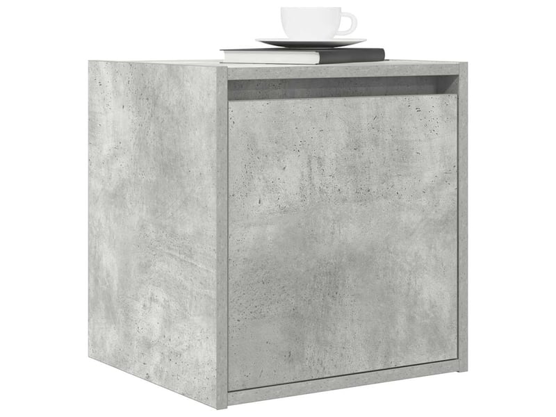  Table de chevet murale gris béton 38x34x40 cm  - Conforama D