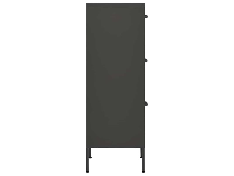  Armoire de rangement, rangement bureau anthracite 42,5x35x101,5 cm acier shl1708  - Conforama D