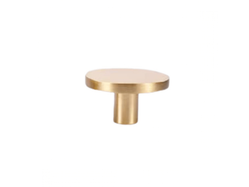  15 boutons en laiton pour meubles, poignées pour tiroirs, boutons ronds pour portes avec vis de 25 mm, 33 x 20 mm  - Conforama E