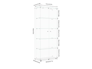 Vitrine coloris blanc <strong></strong> <strong></strong> - x