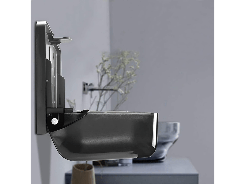  Distributeur de papier essuie-tout mural sans contact, sans perçage, étanche à l'eau et à la poussière, noir  - Conforama C