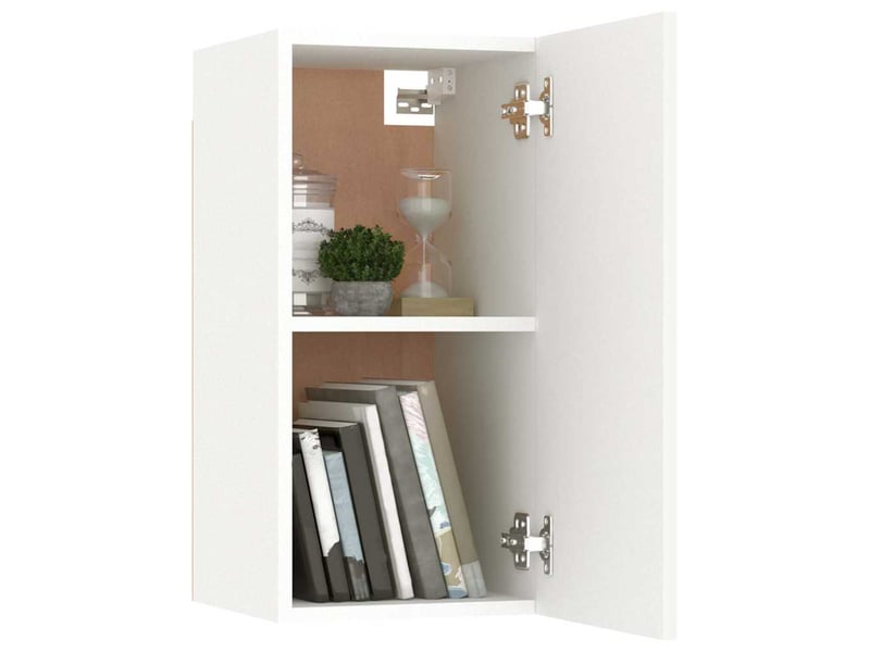  Ensemble de meubles tv 4 pcs blanc bois d'ingénierie shl71012  - Conforama E