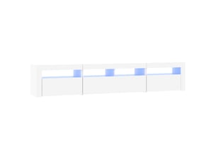 Meuble tv coloris blanc 210 cm <strong></strong>  <strong></strong>