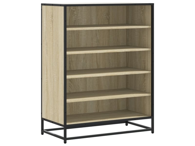  Meuble à chaussure, armoire à chaussures chêne sonoma bois d'ingénierie et métal shl9927  - Conforama A