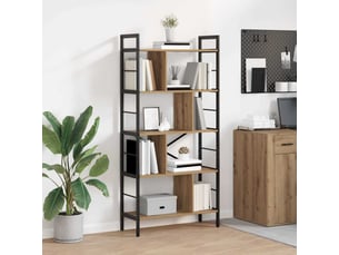 Étagère 9 niveaux, étagère de rangement 75 x 30 x 156 cm bois d'ingénierie shl8580