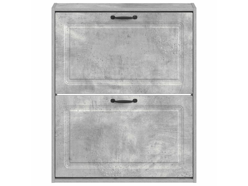  Meuble à chaussures mural, armoire à chaussures utrecht 71x17x86 cm gris béton  - Conforama D