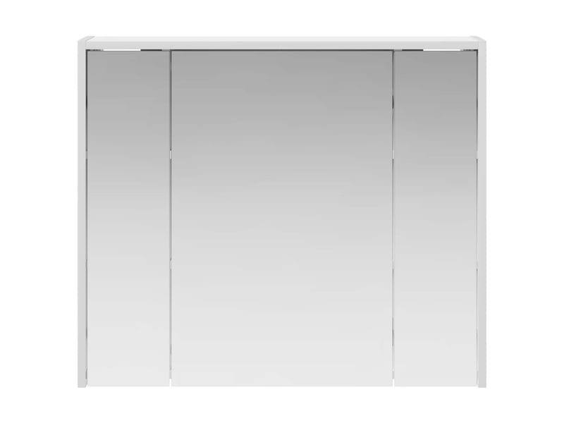  Armoire miroir salle de bain, meuble de rangement blanc 73.5x16x62.5 cm shl5014  - Conforama E