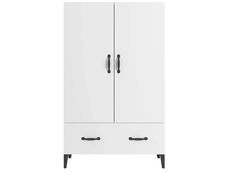  Buffet haut - bahut - meuble de rangement blanc 70x31x115 cm bois d'ingénierie  - Conforama E