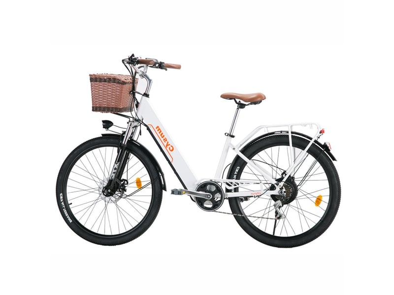  Vélo électrique de ville cysum cityrun, 250 w, batterie 36 v 10 ah, blanc Cityrun - Conforama D