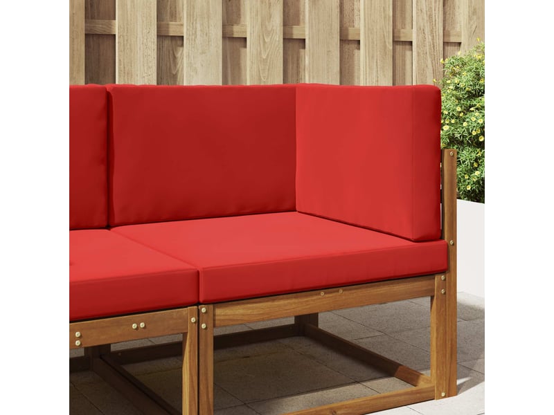  Coussin de canapé d'extérieur, coussin de chaise polyester rouge 80 x 80 cm cf54156  - Conforama B
