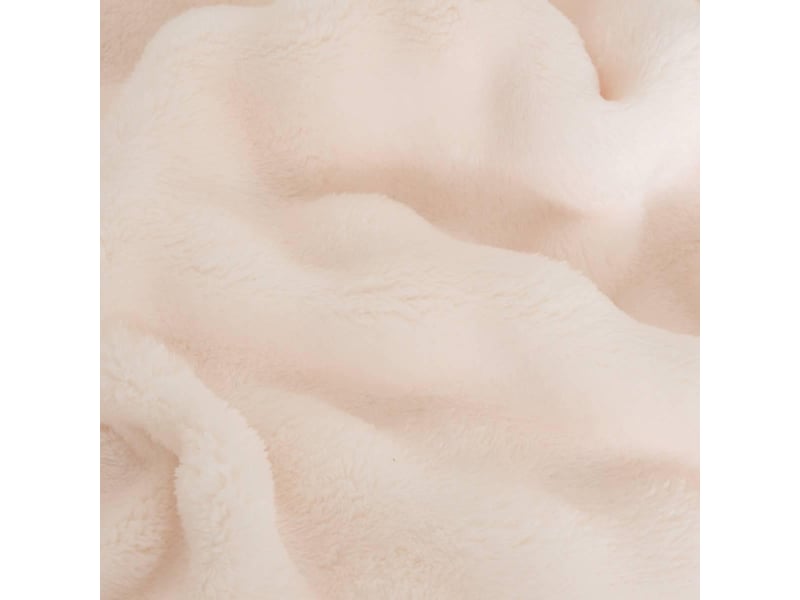  Plaid zephy 125x150cm effet fausse fourrure ivoire ZEPHY - Conforama C