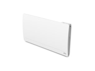 Radiateur inertie fonte 2000w horizontal blanc fil pilote 6 ordres thermostat lcd 6 modes ip24