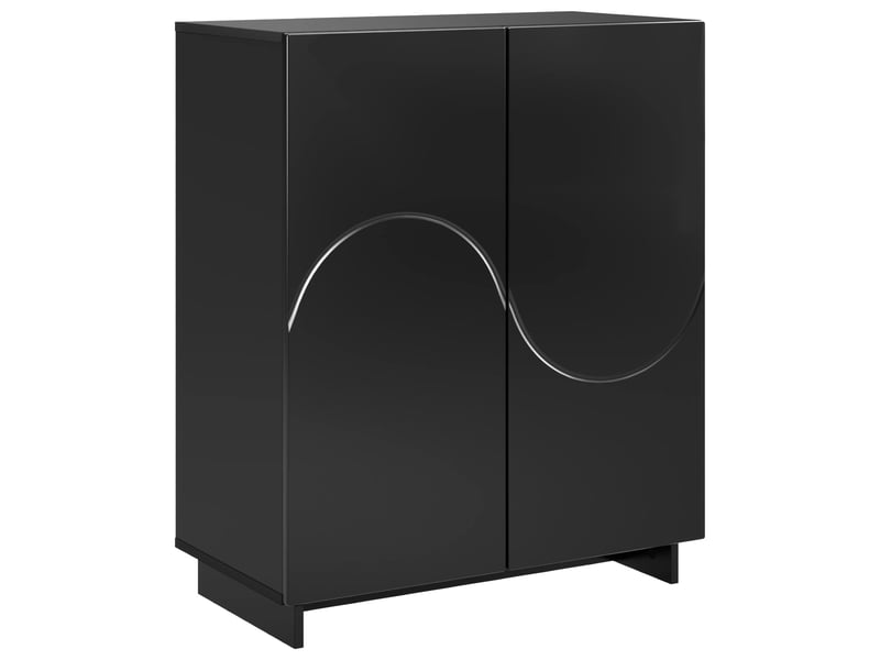  Meuble à chaussures, armoire à chaussures 73x38x87,5 cm bois d'ingénierie noir shl7676  - Conforama A