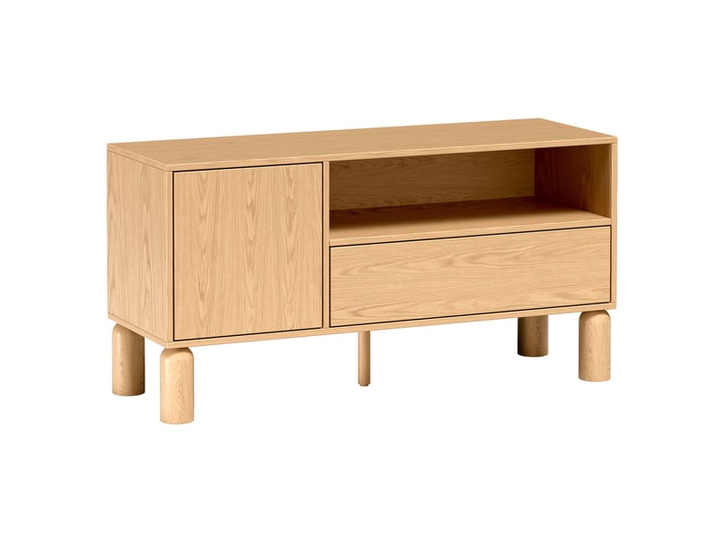  Selsey sanden - meuble tv - 120 cm - chêne bookmatch Sanden - Conforama A