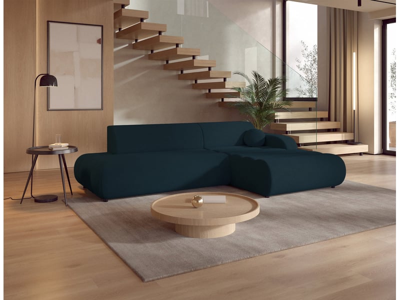  Selsey arione - canapé d'angle convertible - 283 cm - chenille bleu Arione - Conforama C