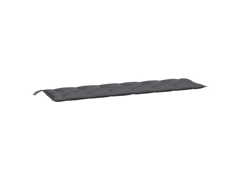  Lot de 2 coussins de banc de jardin, coussins d'assise anthracite tissu oxford cf58625  - Conforama D