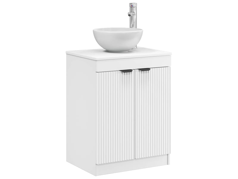  Armoire de salle de bain, meuble de rangement blanc 54x41x70 cm shl4900  - Conforama C