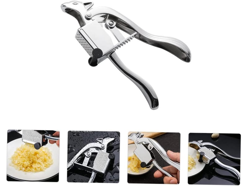  Presse ail acier inoxydable broyeur à gingembre ustensile de cuisine presse-ail manuel outil pour écraser  - Conforama D