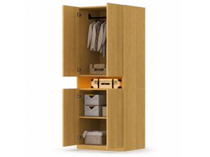 Armoire 2 porte(s) battante 0 tiroir(s) coloris bois clair largeur 70 cm