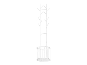 Porte-manteau arbre sur pied avec panier de rangement, design moderne