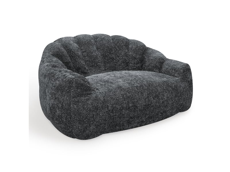  Pouf géant avec accoudoirs, design biomimétique patte d’ours, largeur 140 cm  - Conforama A