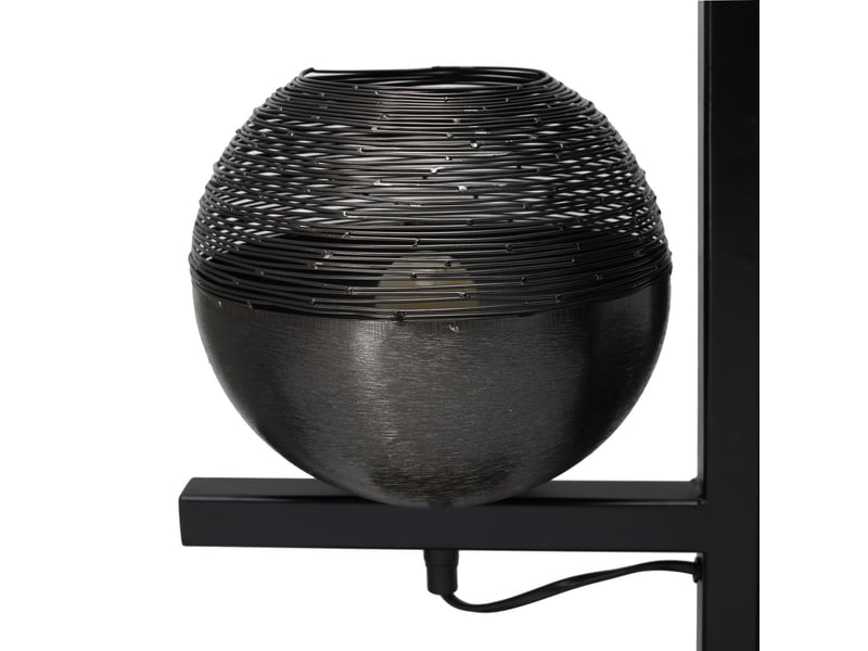  Lampadaire 4 globes eclipse 92cm noir  - Conforama D