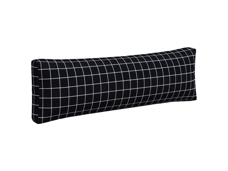  Lot de 3 coussins de palette, coussins de canapé motif à carreaux noir tissu oxford cf59681  - Conforama E