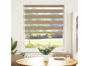 Store zèbre, store de fenêtre marron sable largeur du tissu 100,9 cm polyester cf48748